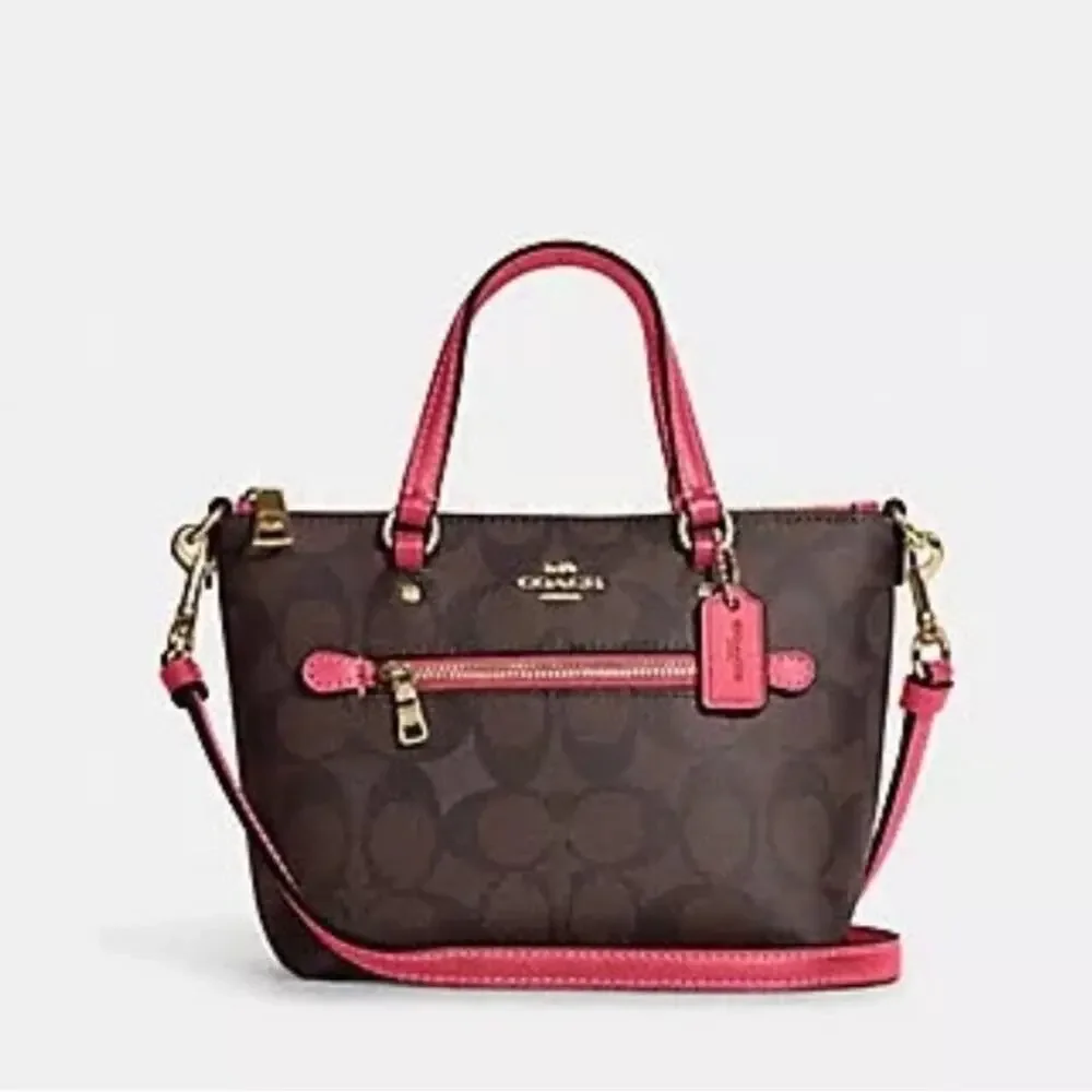 NWT Coach Mini Gallery Crossbody In Signature Canvas - Picture 5 of 11